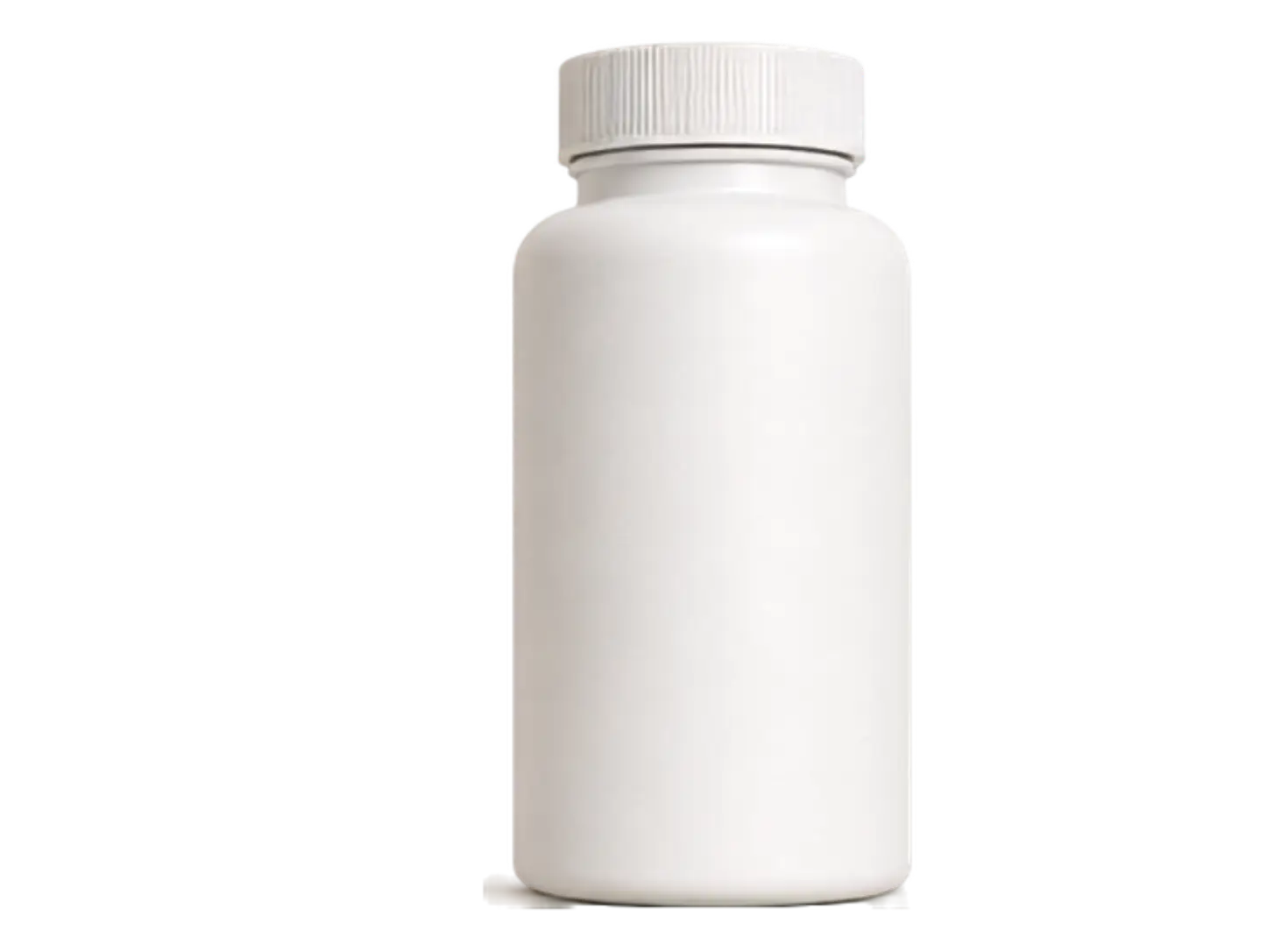 A generic unlabelled supplement bottle