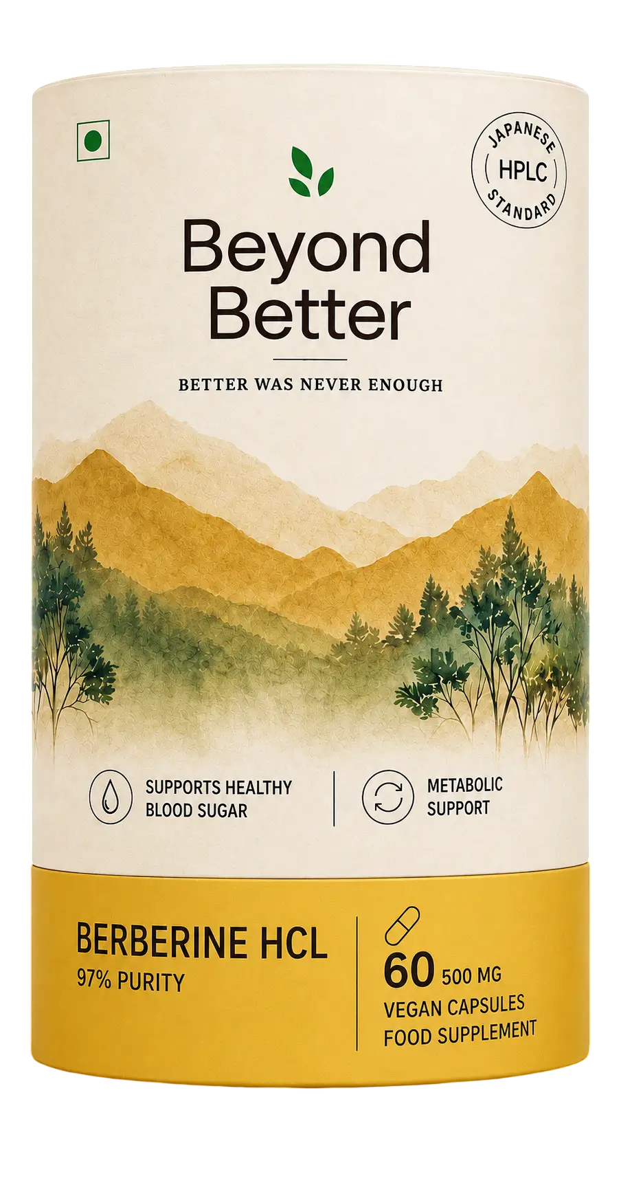 Beyond Better Japanese Standard Berberine HCl tube